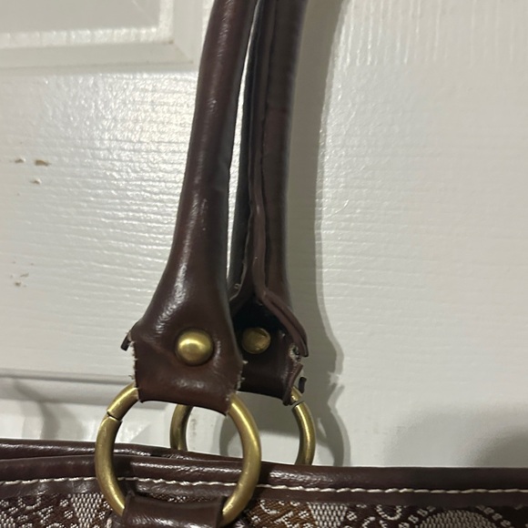 Coach Dark Brown Signature Shoulder Bag - Picture 12 of 16